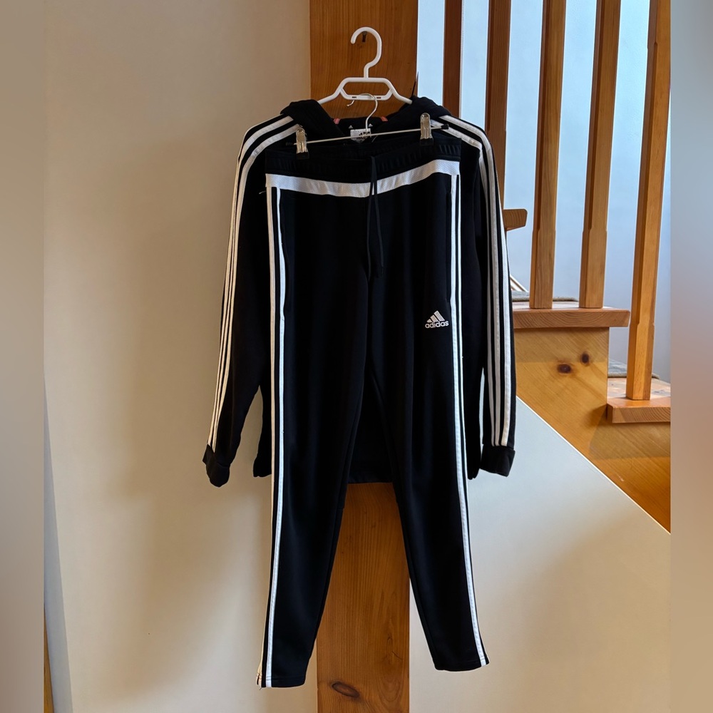 Adidas Black and White Athletic Set